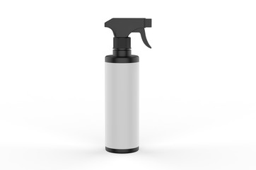 Blank plastic trigger spray for branding, 3d render illustration.