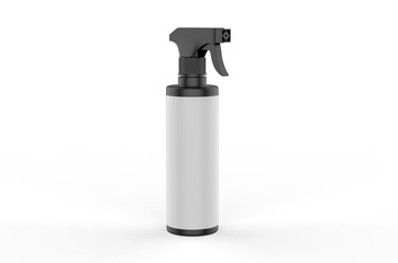 Blank plastic trigger spray for branding, 3d render illustration.