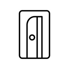 pencil sharpener - stationery icon vector design template