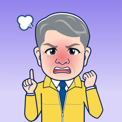 ユニフォームを着た上司