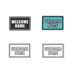 welcome home icon vector illustration design