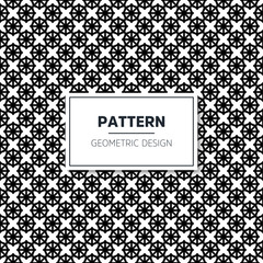 Seamless geometric black and white pattern