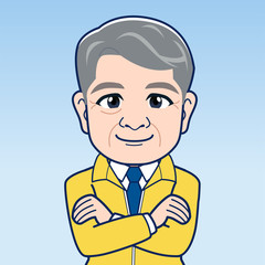 ユニフォームを着た上司