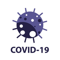 Coronavirus 2019-nCoV. Corona virus icon. Black on white background isolated. China pathogen respiratory infection (asian flu outbreak). influenza pandemic. virion of Corona-virus. Vector