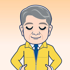 ユニフォームを着た上司