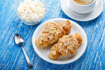 croissants and cottage cheese for breakfast