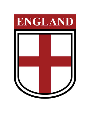 Badge of England isolated illustration