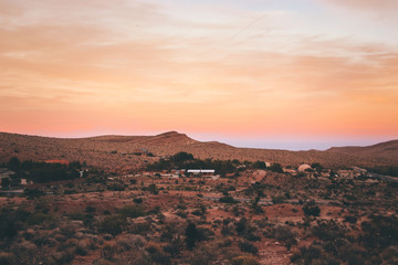 Fototapeta na wymiar Sunset in Red Rock, Nevada