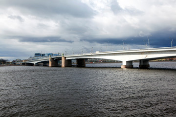 The bridge of Alexander Nevsky. St. Petersburg. Russia