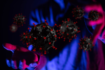 epidemic digital virus   -  illustration protection.