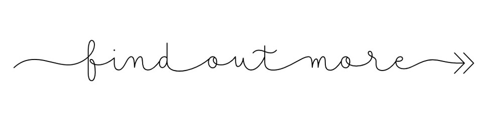 FIND OUT MORE black vector monoline calligraphy with swashes and arrow