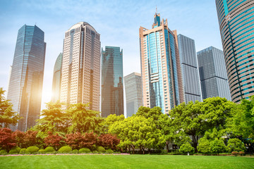 Obraz premium Shanghai Lujiazui CBD modern architecture skyline