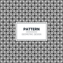 Seamless geometric black and white pattern