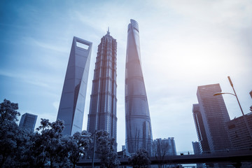 Fototapeta na wymiar Shanghai Lujiazui CBD modern architecture skyline