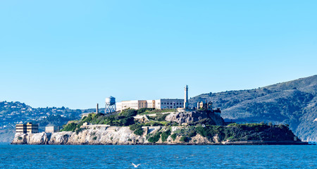 Alcatraz Island prison penitenciary, San Francisco California, USA, March 30, 2020