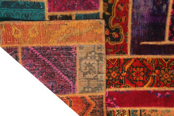 Old and modern Persian Colourful Arabesque and handmade carpet, rug gelim, and Gabbeh with the...
