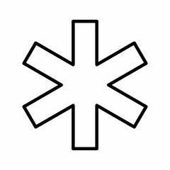 Asterisk icon illustration