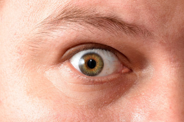 A close up of a persons eyes