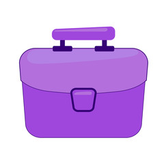  Simple flat illustration of a briefcase 
