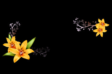 Obraz premium This is a wonderful example of graphic design abstract floral background 