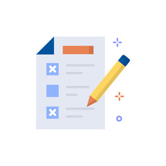 Customer Survey Vector icon.