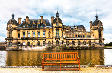 Beautiful  Castles and historic monuments of France - royal Chateau de Chantilly