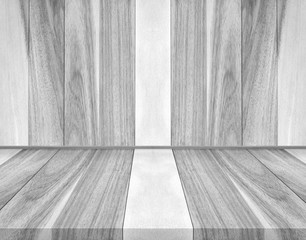 Woods board background. Painted wood wall for interior design background. Painted wood wall for interior design background. Product showcase empty room.Creative design.