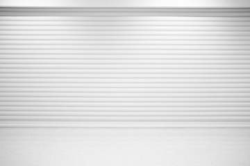 Fototapeta premium Abstract Luxury White Room with Metal Folding Door Background and Spot Light from the Top, Suitable for Product Presentation and Backdrop.