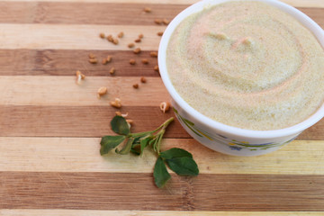 Sprouted fenugreek seed hair mask in Pune