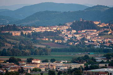Naklejka premium Summer landscape at Soci, Tuscany