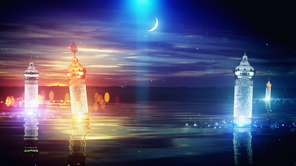 Ramadan Islamic Lake Lateran View Backgrounds