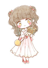 ひらひらワンピースの子