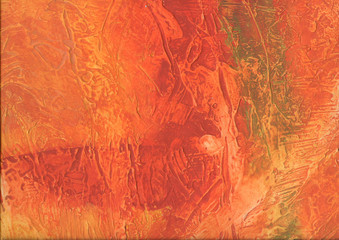 Abstract of a white and green stripes on a red background