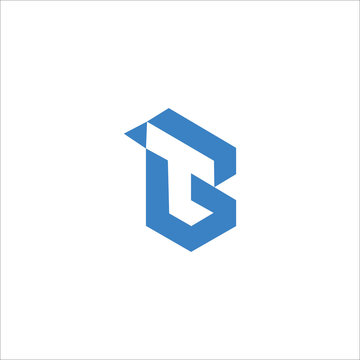Initial letter tb logo or bt logo vector design template