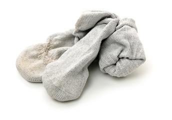 Socks on a white background 