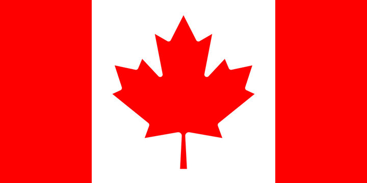 legendary mapple leaf on flag of Canada