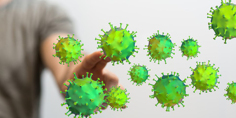 a Concept of 3d virus quarantine.