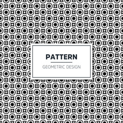 Seamless geometric black and white pattern