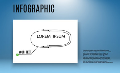Fototapeta premium Infographic data visualization. Vector illustration of infographics on a transparent background.