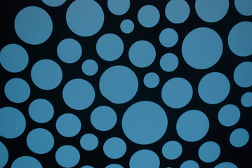 Blue circle on a black background