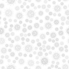 Virus, coronavirus vector seamless background. COVID-19