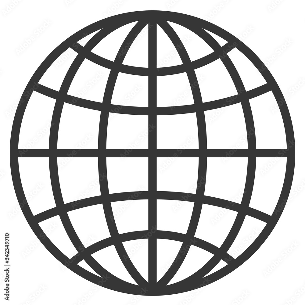 Canvas Prints globe vector icon