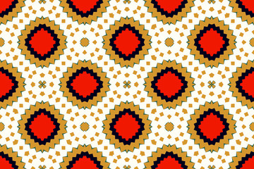 geometric textile design seamless repeat pattern illustration.