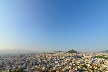 City panorama on Lycabettus Hill