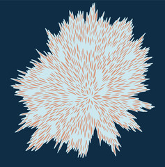 vector colored wool abstraction circle