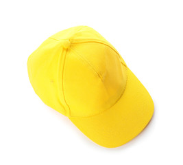Blank cap on white background