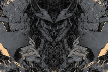 Digital illustration. Dark, textured, abstract grunge, fantasy or sci-fi background. For print or web projects including posters, album covers, wallpapers, video backgrounds, title screens and more.