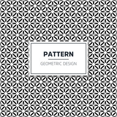 Obraz premium Seamless geometric black and white pattern