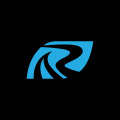 Initial letter ra or ar logo design template