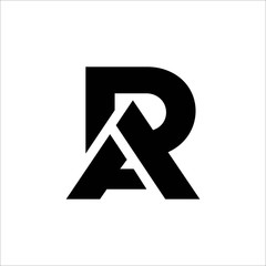 Initial letter ra or ar logo vector design template
 - obrazy, fototapety, plakaty